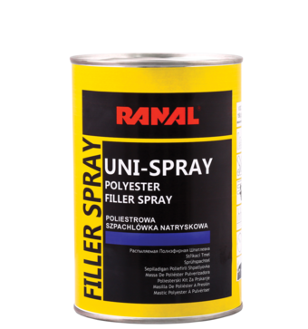 RANAL / Шпатлевка распыляемая UNI-SPRAY 1,2 кг, с отв. (6)